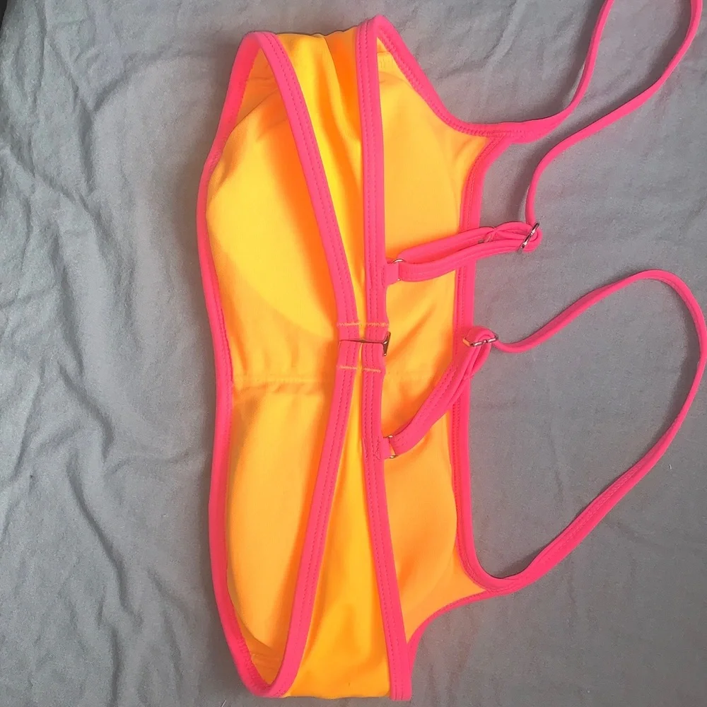 wild fable Neon Yellow Bikini with Hot Pink Trim